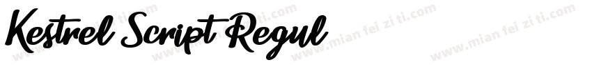 Kestrel Script Regul字体转换